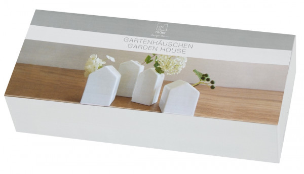 räder Zuhause Vasen-Set Gartenhäuschen 4tlg.