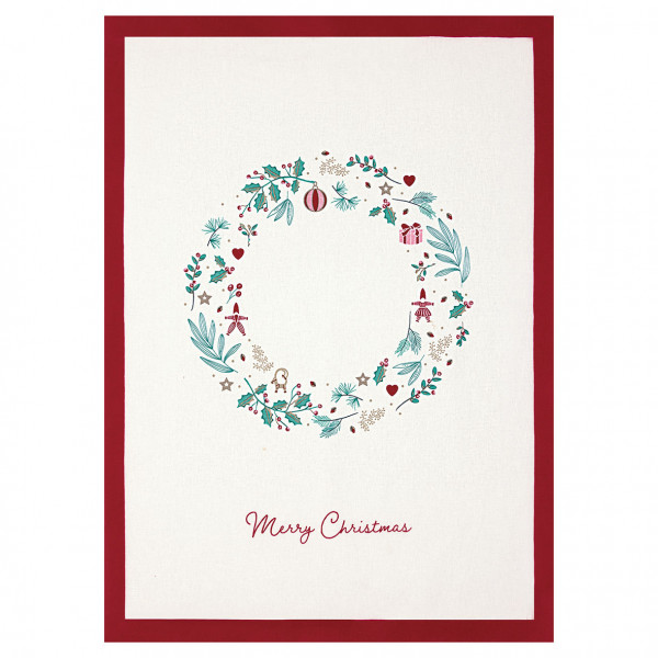 Greengate Geschirrtuch Christmas Didina White