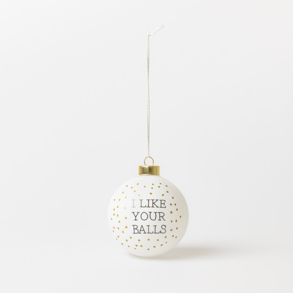 räder Christbaumkugel "I like you balls"