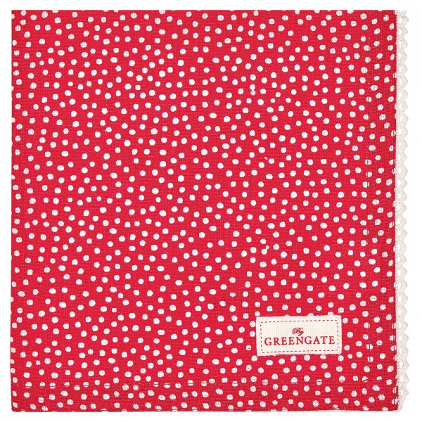 Greengate Stoffserviette Dot red