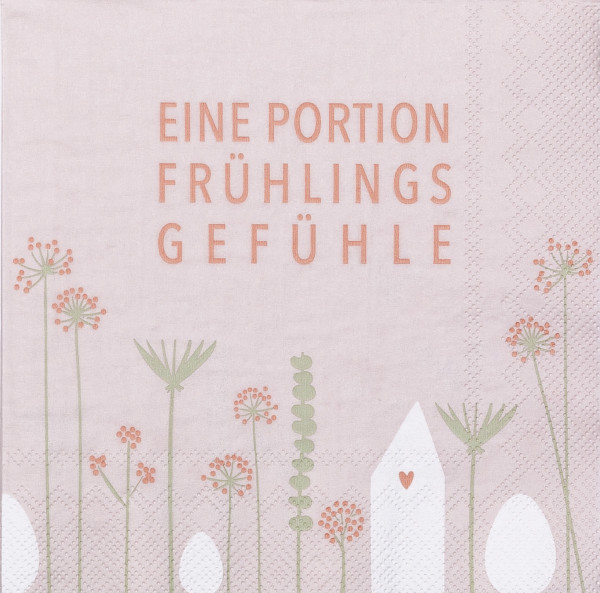 räder Papierservietten "Eine Portion Frühlingsgefühle" 20 Stück