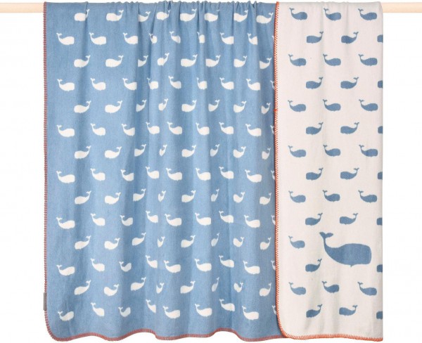pad design Wolldecke Whale Blue