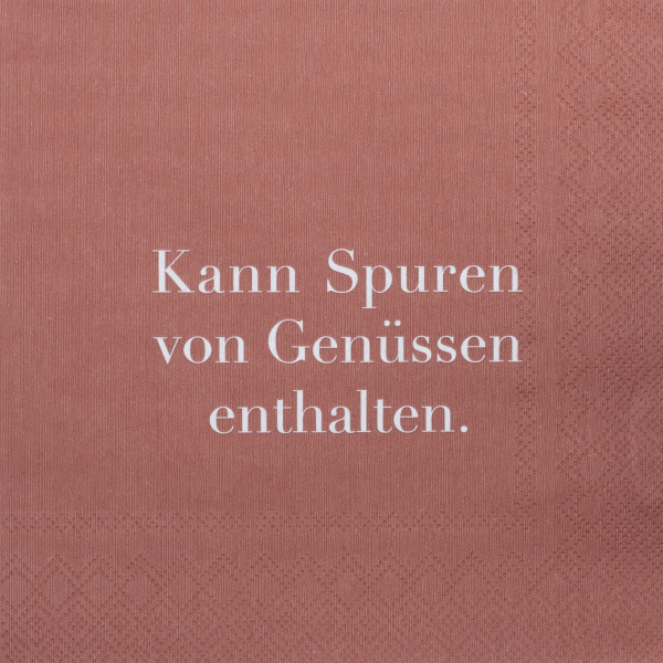 räder Dining Serviette "Kann Spuren von Genüssen...."  20 Stück