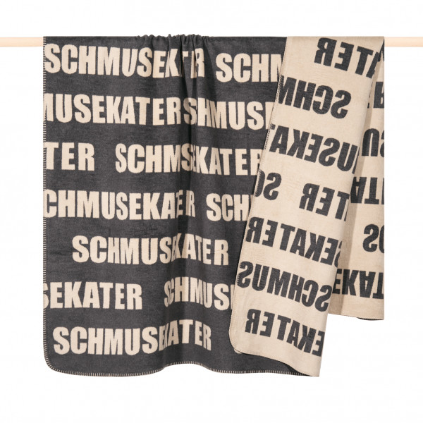 pad design Wolldecke Letters Grey Schmusekater