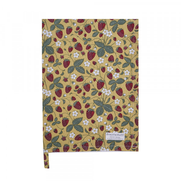 Krasilnikoff Geschirrtuch Strawberry Yellow