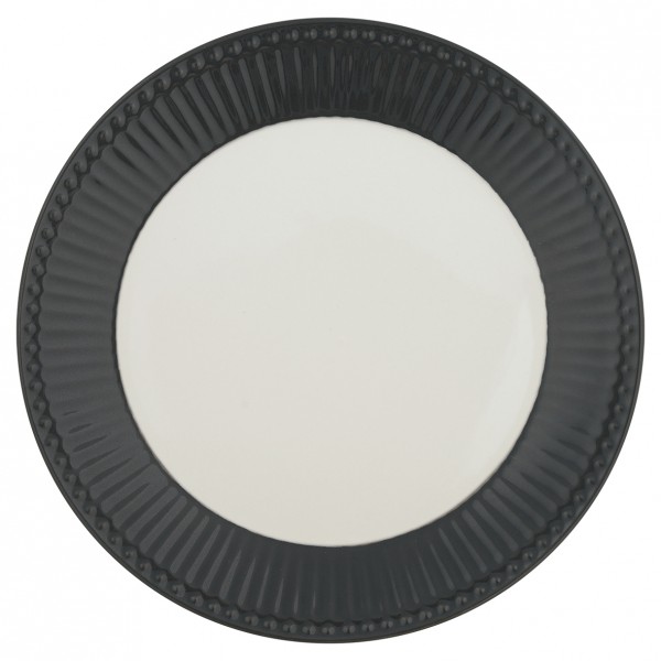 Greengate Porzellan-Teller Alice Dark Grey
