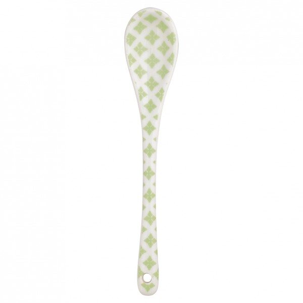 Greengate Porzellan-Löffel Sasha green