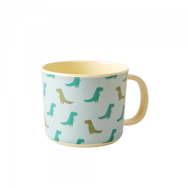 Rice Melamin Kids Becher Dino mit Henkel