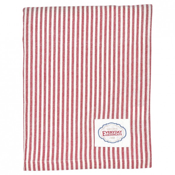 Greengate Tischdecke Alice Stripe red 145 x 250