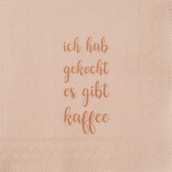 räder Papierservietten "Ich habe gekocht, es gibt Kaffee"  20 Stück