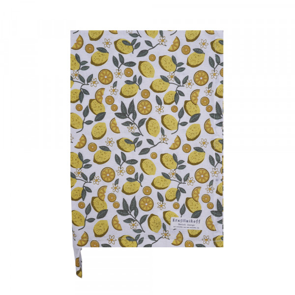 Krasilnikoff Geschirrtuch Lemons Yellow