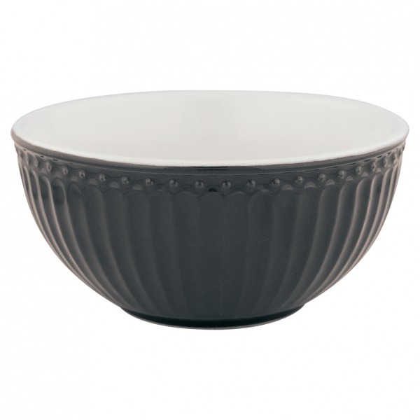 Greengate Müsli Schale Alice Dark Grey