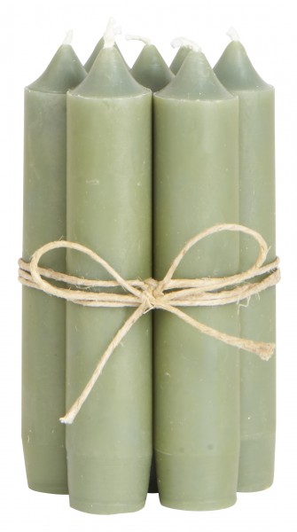 Ib Laursen Kerzen-10er Set, Olive
