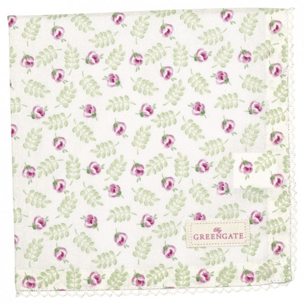 Greengate Stoffserviette Lily petit white