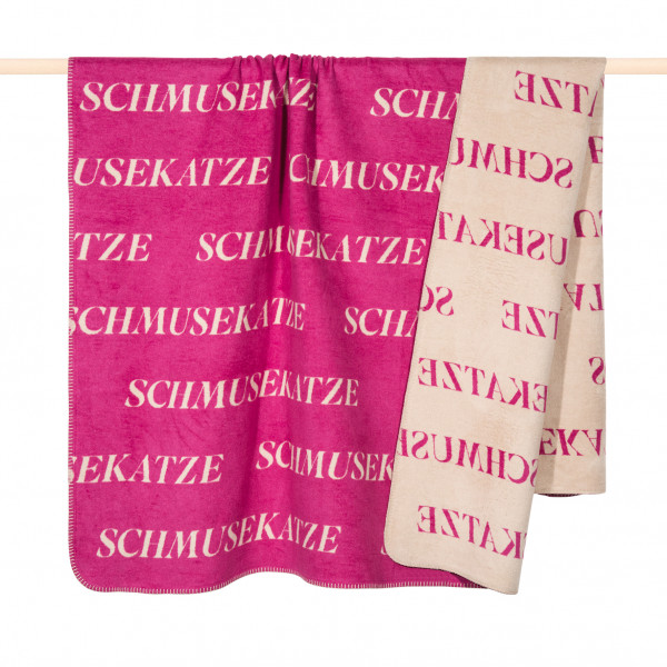 pad design Wolldecke Letters Pink Schmusekatze