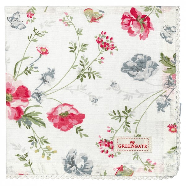 Greengate Stoffserviette Meadow white