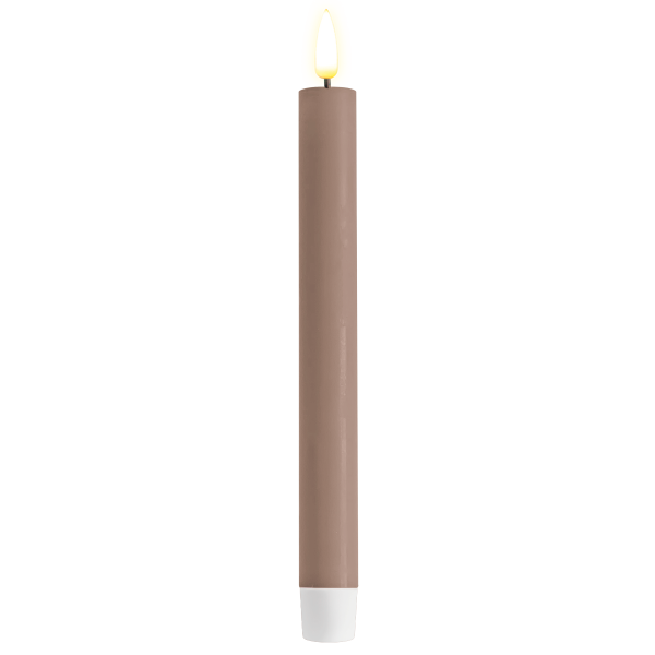 DELUXE HOMEART LED-Stabkerze "Real Flame" Rose 24 cm