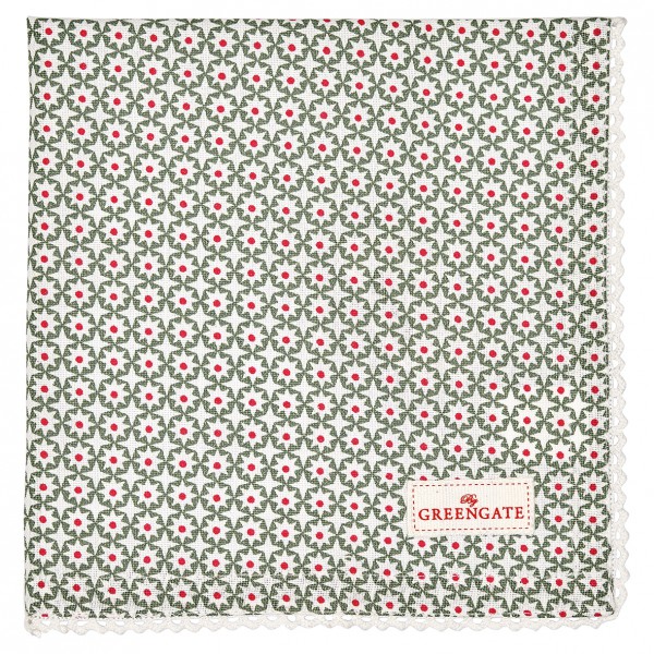 Greengate Stoffserviette Lara green