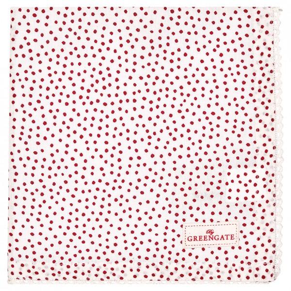 Greengate Stoffserviette Dot white