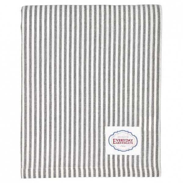 Greengate Tischdecke Alice Stripe grey 145 x 250