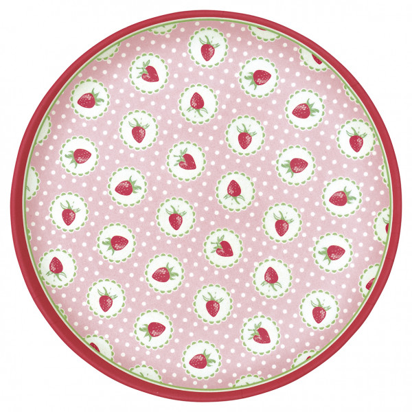 Greengate Bambus-Teller Strawberry pale pink