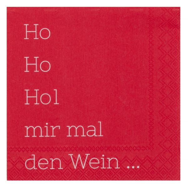 räder Papierservietten "Ho Hol mir den Wein, 20 Stück