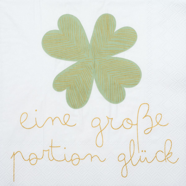 räder Papierservietten "Eine große Portion Glück" 20 Stück