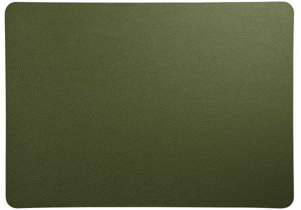ASA Tischset  Rough Olive Lederoptik 46 x 33