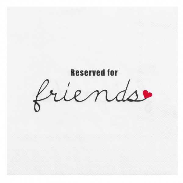 räder Papierservietten "Reserved for friends"  20 Stück