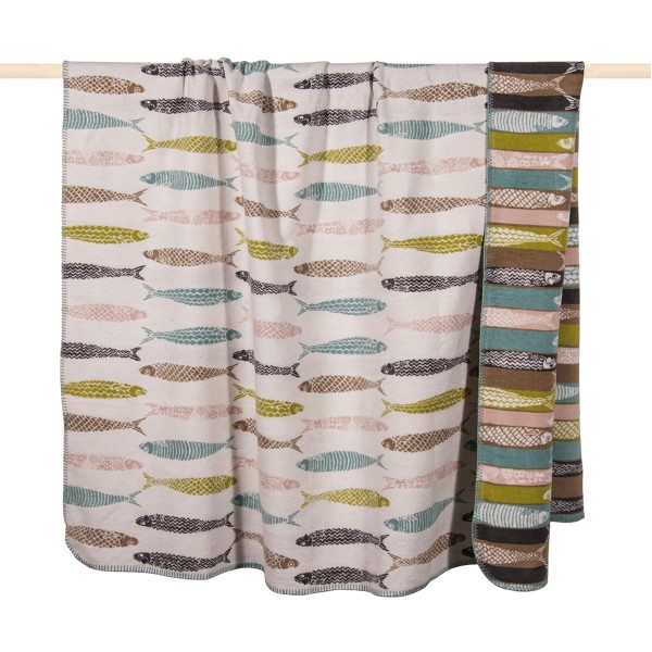 pad design Wolldecke Sardine dusty aqua