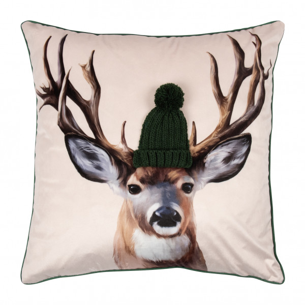 pad design Kissenhülle Reindeer Green 50 x 50