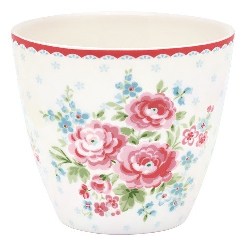 Greengate Latte Cup Tess white
