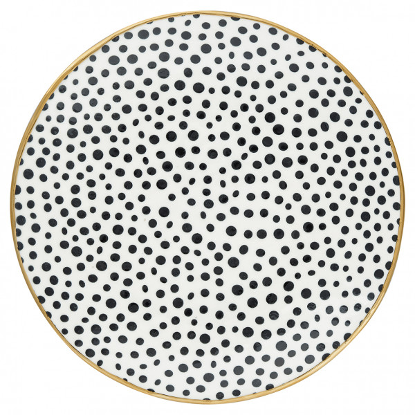 Greengate Teller Dot black with gold