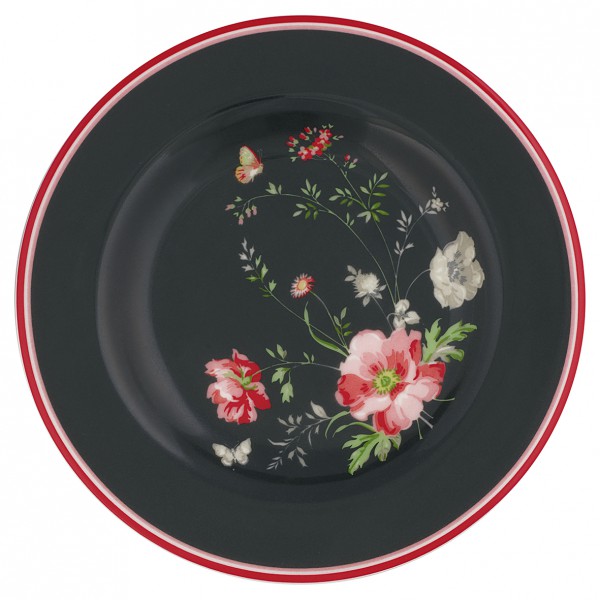 Greengate Dessertteller Meadow black